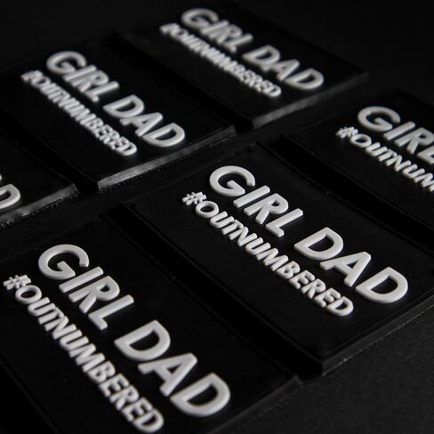 Girl Dad PVC Morale Patch for Dads - Hook and Loop in Saudi Arabia