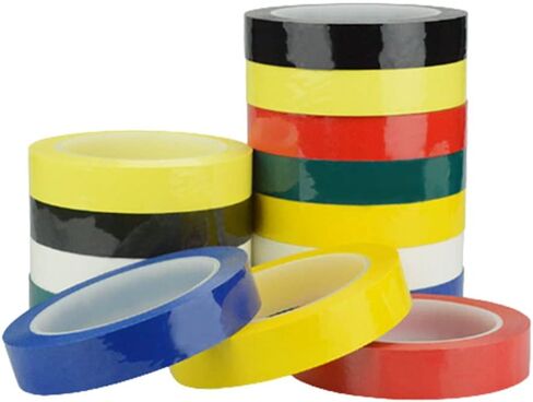 10 Rolls 1/8 Whiteboard Thin Tape Pinstripe Art Tape Dry Erase Board 丨Warning Line Sculpture Glue丨PET Marla Tape in Saudi Arabia