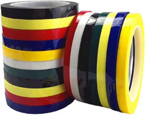 10 Rolls 1/8 Whiteboard Thin Tape Pinstripe Art Tape Dry Erase Board 丨Warning Line Sculpture Glue丨PET Marla Tape in Saudi Arabia