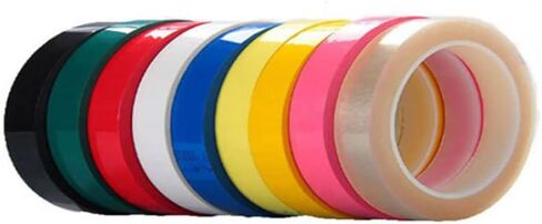 10 Rolls 1/8 Whiteboard Thin Tape Pinstripe Art Tape Dry Erase Board 丨Warning Line Sculpture Glue丨PET Marla Tape in Saudi Arabia