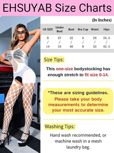 Sexy Fishnet Bodysuit For Women Sheer Lingerie, Rave Outfits Festival Dancer Club, Gothic Cutout Mesh Body Stockings in Saudi Arabia