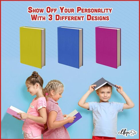Fun Design, Easy Apply Book Covers 3 Pack. Stretchable Standard Jackets Fits Most Hardcover Textbooks Up to 8 x 10. Adhesive-Free, Nylon Fabric Protectors. Washable and Reusable Student School Supply in Saudi Arabia