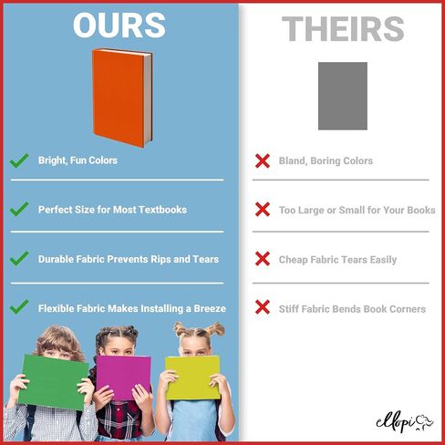 Fun Design, Easy Apply Book Covers 3 Pack. Stretchable Standard Jackets Fits Most Hardcover Textbooks Up to 8 x 10. Adhesive-Free, Nylon Fabric Protectors. Washable and Reusable Student School Supply in Saudi Arabia