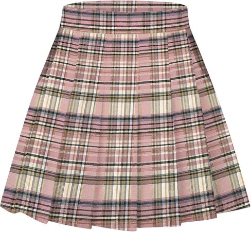 Girls Women's Pleated Skirt, High Waist School Uniform A-Line Short Skirt in Saudi Arabia
