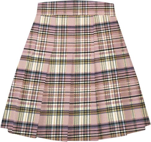 Girls Women's Pleated Skirt, High Waist School Uniform A-Line Short Skirt in Saudi Arabia