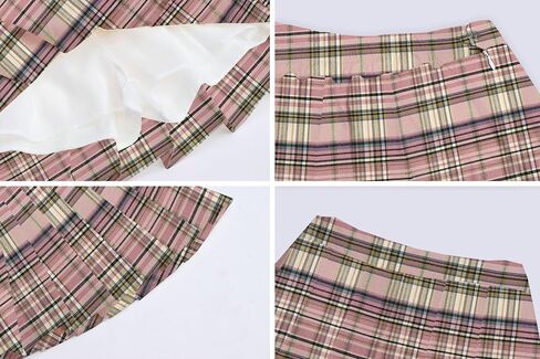 Girls Women's Pleated Skirt, High Waist School Uniform A-Line Short Skirt in Saudi Arabia