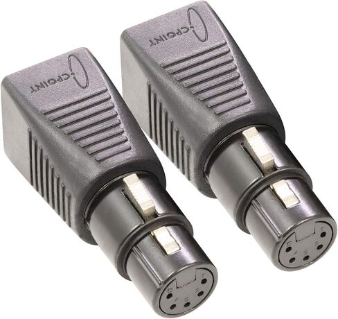 SIRS-E 2-Pack - محول كابل CPoint XLR RJ45 CAT-5 Ethernet إلى DMX512، أنثى 5 دبابيس، XLRJ45-5F in Saudi Arabia