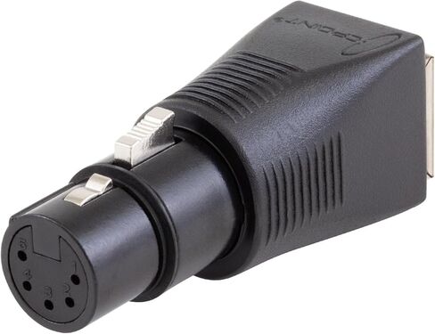 SIRS-E 2-Pack - محول كابل CPoint XLR RJ45 CAT-5 Ethernet إلى DMX512، أنثى 5 دبابيس، XLRJ45-5F in Saudi Arabia