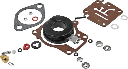 2 Pack 396701 Carburetor Rebuild Kit for Johnson Evinrude OMC 18 20 25 28 30 35 40 45 48 50 55 60 65 70 75 HP Outboard Models Carb Kit 398729 18-7042 9-37105 in Saudi Arabia