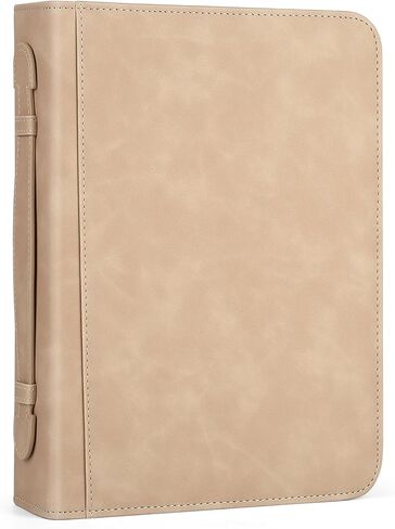 غطاء الكتاب المقدس بمقبض، حافظة الكتاب المقدس من جلد البولي يوريثان العتيق، غطاء الكتاب المقدس المقاوم للماء، حامل الكتاب المقدس الواقي، منظم ملحقات الكتاب المقدس بني in Kuwait