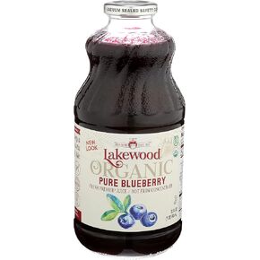 LAKEWOOD Organic Pure Juice, Blueberry, 32 FZ