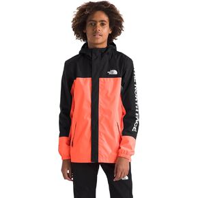 THE NORTH FACE Boys' Antora Waterproof Rain Jacket, Vivid Flame, Medium