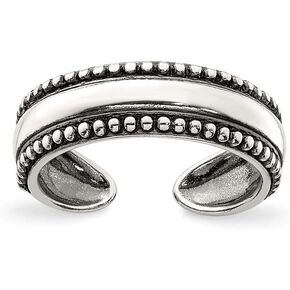 Solid 925 Sterling Silver Antiqued Toe Ring in Saudi Arabia