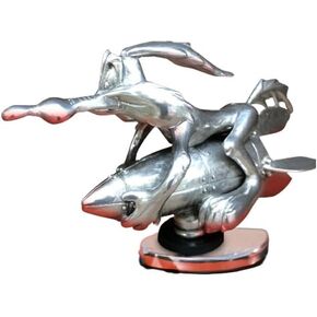 1 Pcs Rocket Hood Ornament Vintage Car Hood Decoration Hood Ornament Hood Ornaments for Cars for All Cars（Silvery）