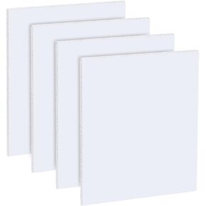 BENECREAT 2pcs PVC Foam Board Sheet, 12x12inch Square White Foam PVC Plates Plastic Sheets for Crafts, Modelling, Art, Display, School Projects, 5mm Thick
