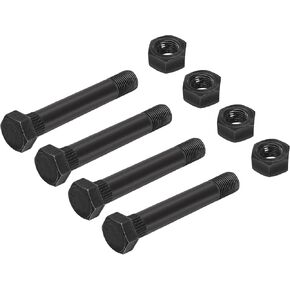 A.A Trailer Leaf Spring Shackle 9/16"" -18 x 3-1/2"" Bolt & Lock Nut Set for 2"" Wide Leaf Springs (4 Pack)