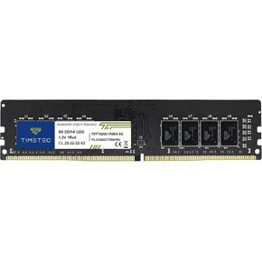 Timetec 16GB DDR4 3200MHz (or 2933MHz or 2666MHz) PC4-25600 CL22 1.2V Non-ECC Unbuffered 2Rx8 Dual Rank 288 Pin UDIMM Desktop PC Computer Memory RAM Module Upgrade (16GB)