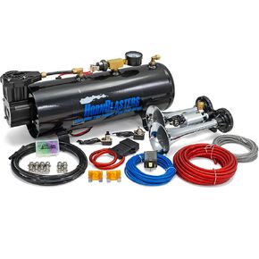 HornBlasters Compact Spocker Horn Kit - 3 Liter 110PSI Air System - 2 Trumpets