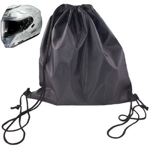 Motorbike Helmet Bag, Helmet Bag, Drawstring Helmet Storage Bag for Sking, Large Capacity Light Weight Drawstring Bag for Motorcycle (Black)