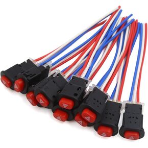 uxcell Universal Motorcycle Dual Flashing Warning Switch Button Controller Replacement 10 Pcs
