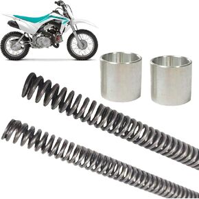 Heavy Duty Motorcycle Front Fork Spring Compatible for 2017-2021 Hon-da CRF110F A CRF110F AC Motorbike Suspension Kit OEM # 650-HCF-1105