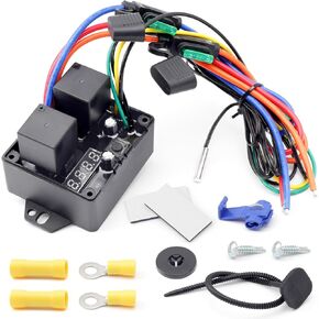 Digital Radiator Fans Controller Swith Kit Part #0444, 12V and 24V Digital Thermatic Fan Switch Kit Adjustable Temperature Range from 104ºF to 230ºF (40°C to 110°C)