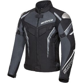 Scoyco Mesh Motorcycle Jacket Motorbike Riding CE Armored Wear-Resistant Jacket Breathable Protective Gear For Men 4-Season