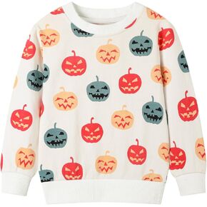 HILEELANG Girl Sweatshirts Halloween Christmas Crewneck Long Sleeve Pullover Cotton Graphic Top Sweater Shirts
