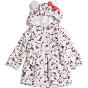 Hello Kitty Girls' Hooded Windbreaker Jacket