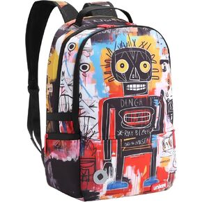 UNIKER Travel Laptop Backpack,Graffiti Backpack for Work,Designer Laptop Backpack for 15.6 Inch,Water Resistant College Bag Computer Bag Gifts for Men,Panda