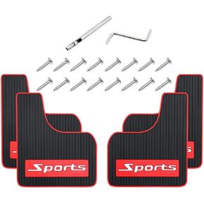 4PCS Car Mud Flaps Universal Rubber Mudguard Soft No Collision Front and Rear Fender Splash Guards Mud Flaps for Cars