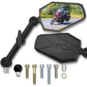 Doubletake Adventure Mirror Kit 2.0, Universal Fit Folding Motorcycle Mirrors, Guaranteed for Life.