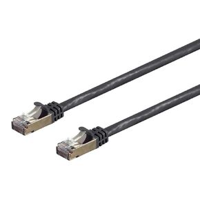 Monoprice Cat7 Ethernet Patch Cable - Snagless, 10G, Shielded, S/FTP,26AWG, 25 Feet, Black - Entegrade Series