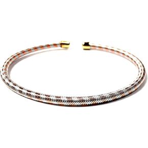 Handmade Copper Astadhatu Cuff Bangle Bracelet - 6mm Thick - Taurus Birthstone - Virgo Astrological Sign - Root Chakra Jewelry
