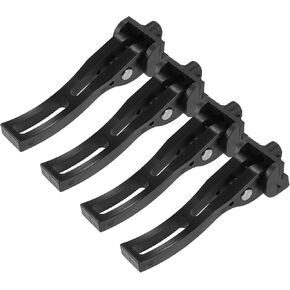 Motoforti Rear Clamp, Truck Bed Tonneau Cover Clamp, Universal Replacement Parts for Hard Folding or Soft Folding Tonneau Cover, Plastic, Black, 4 Pcs
