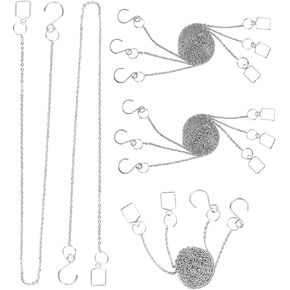 MerryNine 10Pcs Suncatcher chains for Prisms Ball Suspension Chain with Hook for Crystal Prism Decoration DIY Crystal Decoration