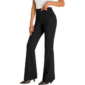 EFAN Womens Work Business Casual Flare Leggings Pants Comfort Office High Waisted Slacks Pants with Pockets 2024