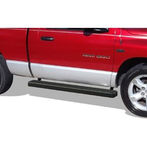 APS Running Boards (Nerf Bars Side Steps) Compatible with Dodge Ram 1500 2002-2008 Regular Cab & Ram 2500 3500 2003-2009 (Exclude Daytona Rumble Bee and SRT-10 Models) (Stainless Steel Black 6in)