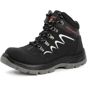 ESTAMICO Steel Toe Work Boots For Men Puncture Proof Industrial & Construction Boot Waterproof Safety Shoes