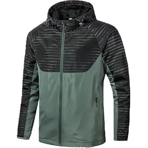 Windbreaker Shell MTB Jacket, Water and Wind Resistant, Light and Breathable for Biking, Hiking, Running