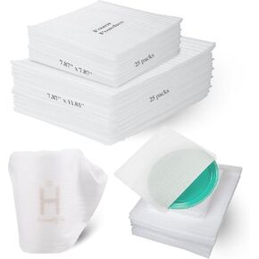 Foam Pouches for Packing Dishes，50pack Cushion Foam Wrap for Packing Supplies for Moving Shipping Storing Glasses Ceramics Cups Mugs,2 Sizes(7.87 x 7.87 inches,7.87 x 11.81 inches)