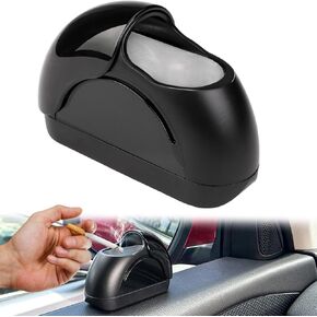 Car Ashtray with Lid, Car Door Ashtray, Mini Smell Proof Automotive Ashtray Portable Ashtray for Car Smokers Car Accessories include 3Pcs Disposable Water Soluble Smoke Extinguishing Sands