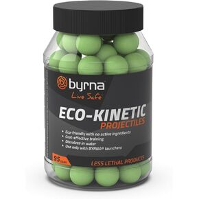 Byrna Eco-Kinetic Projectiles - Training & Recreational Projectile Rounds for Byrna Launchers with Visual Impact Technology - Water Soluble, Eco Friendly, Easy to Clean, 0.68 Caliber - (400 Count)