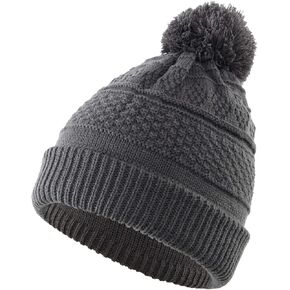 Home Prefer Womens Winter Hat Crochet Knit Beanie Cap for Girl Knit Hat with Pom