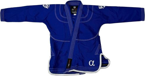 حذاء Alpha Gi للرجال - كيمونو BJJ ممتاز، نسيج لؤلؤي متين ومضاد للتمزق، يتضمن حزام وحقيبة بيضاء in Kuwait