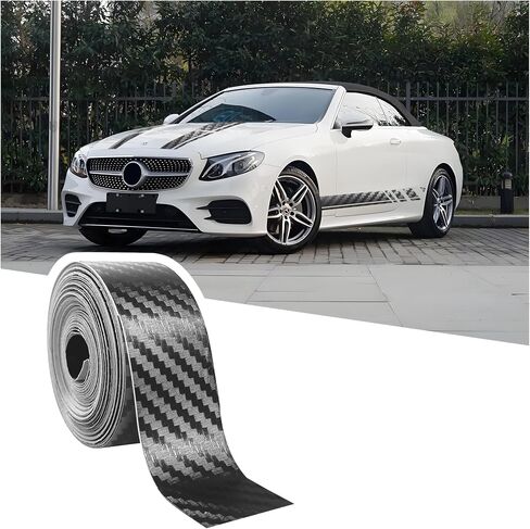30FT x 4" Carbon Fiber Wrap Pin Striping Tape for Cars,Carbon Fiber Tape for All Vehicles Body Components,Universal Automotive Pinstriping Tape Car Decorations for Car Truck (4 inch) in Saudi Arabia