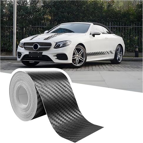 30FT x 4" Carbon Fiber Wrap Pin Striping Tape for Cars,Carbon Fiber Tape for All Vehicles Body Components,Universal Automotive Pinstriping Tape Car Decorations for Car Truck (4 inch) in Saudi Arabia