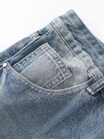 Men's Non-Stretch Regular Fit Straight-Leg Denim Pants Jeans in Kuwait