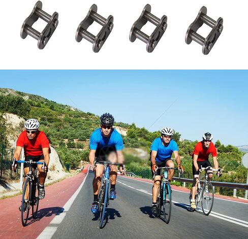 10 قطع #35 سلسلة وصلات رئيسية، وصلة موصل سلسلة دوارة من سبائك الفولاذ، موصل عالي التحمل للدراجات الهوائية الصغيرة كارتينغ حفرة ATV سكوتر دودل موتوفوكس هاربور فريت بريداتور 212cc Go Kart Cart. in Kuwait