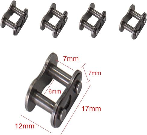 10 قطع #35 سلسلة وصلات رئيسية، وصلة موصل سلسلة دوارة من سبائك الفولاذ، موصل عالي التحمل للدراجات الهوائية الصغيرة كارتينغ حفرة ATV سكوتر دودل موتوفوكس هاربور فريت بريداتور 212cc Go Kart Cart. in Kuwait